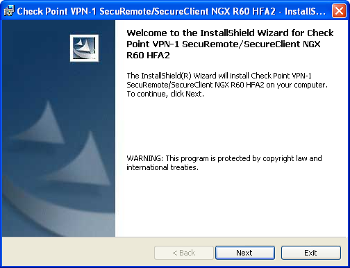 checkpoint vpn-1 secure client